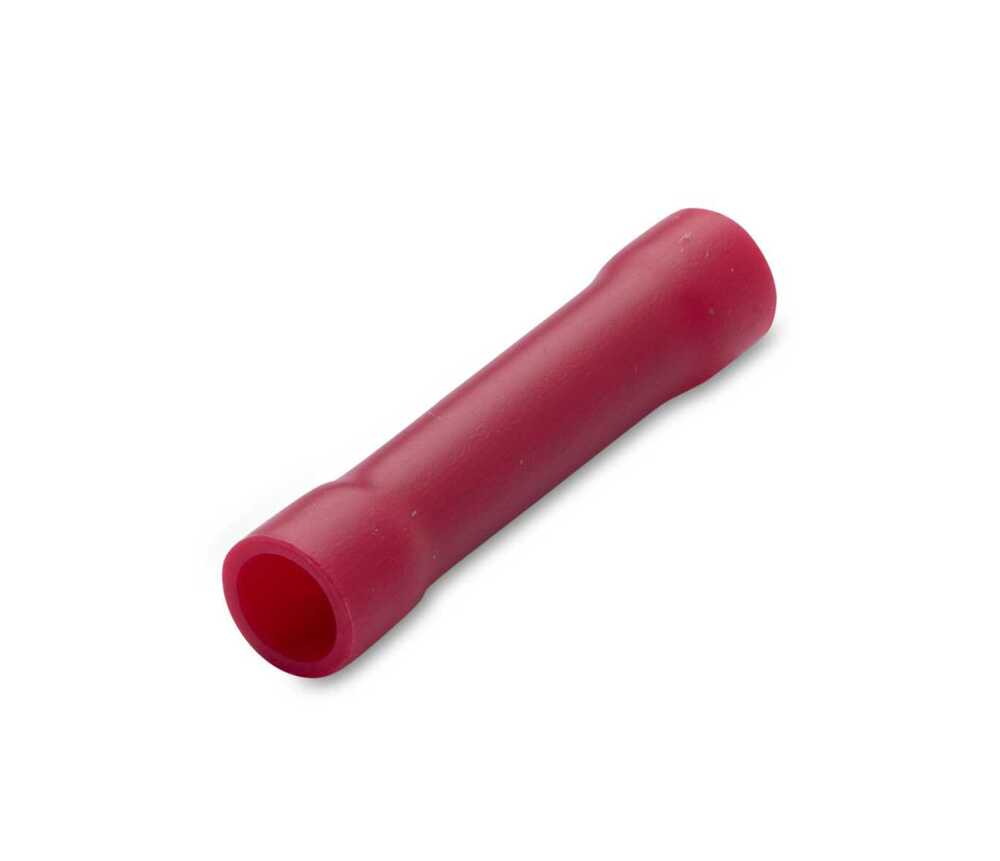 Łącznik przewodów na styk izolowany, 0,25-1,5 mm2, do zaciskania, czerwony, pvc, opakowanie 100 sztuk model bm00160 1