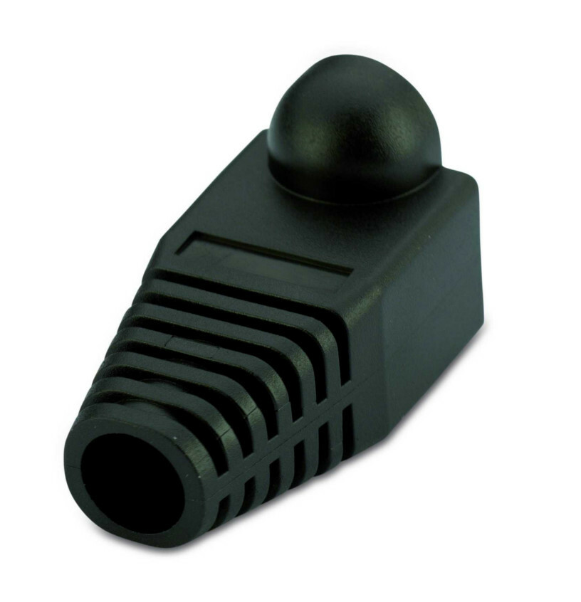 Kapturek osłonka na wtyk rj45, pc, czarny, opakowanie 100 sztuk model bm01060n 1
