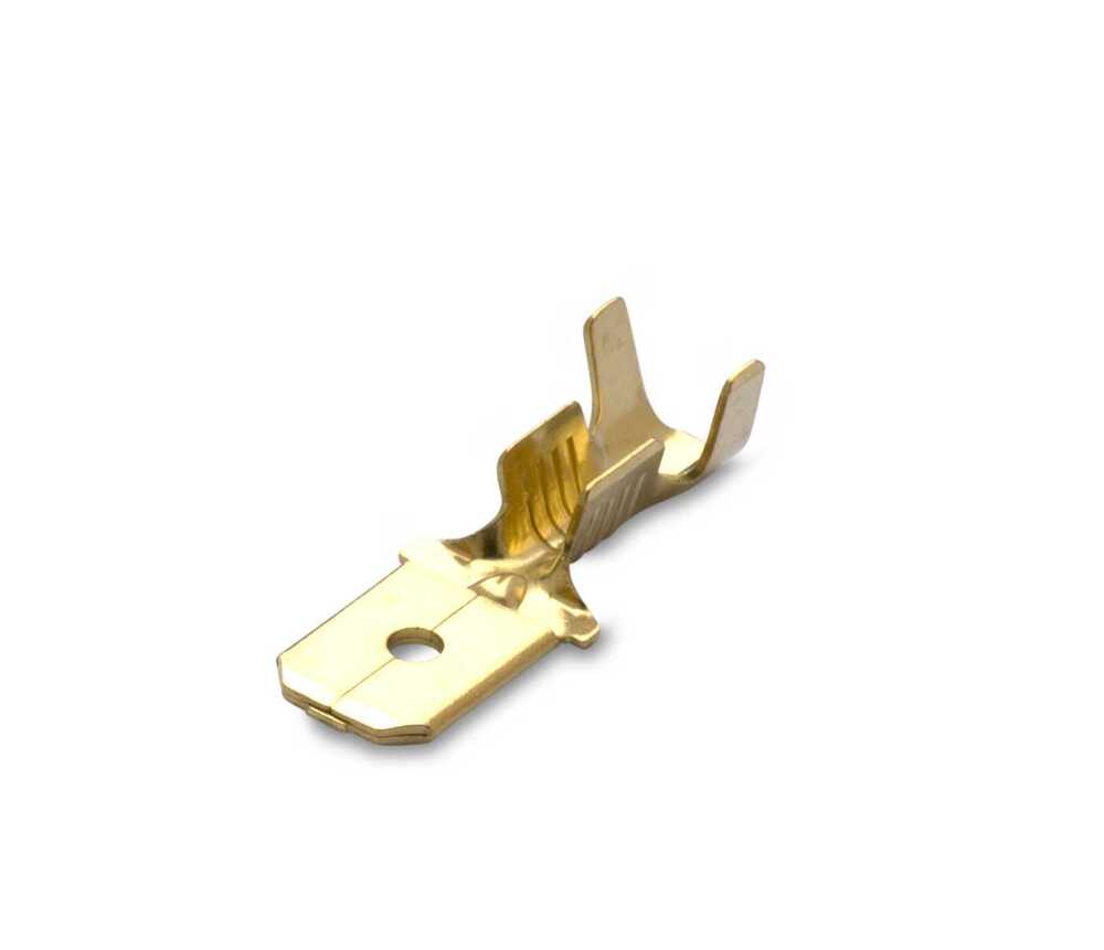 Wsuwka nieizolowana mosiądz, 1-6.3/0.8, zakres 0.5-1 mm2, opakowanie 200 sztuk model bm01180 1