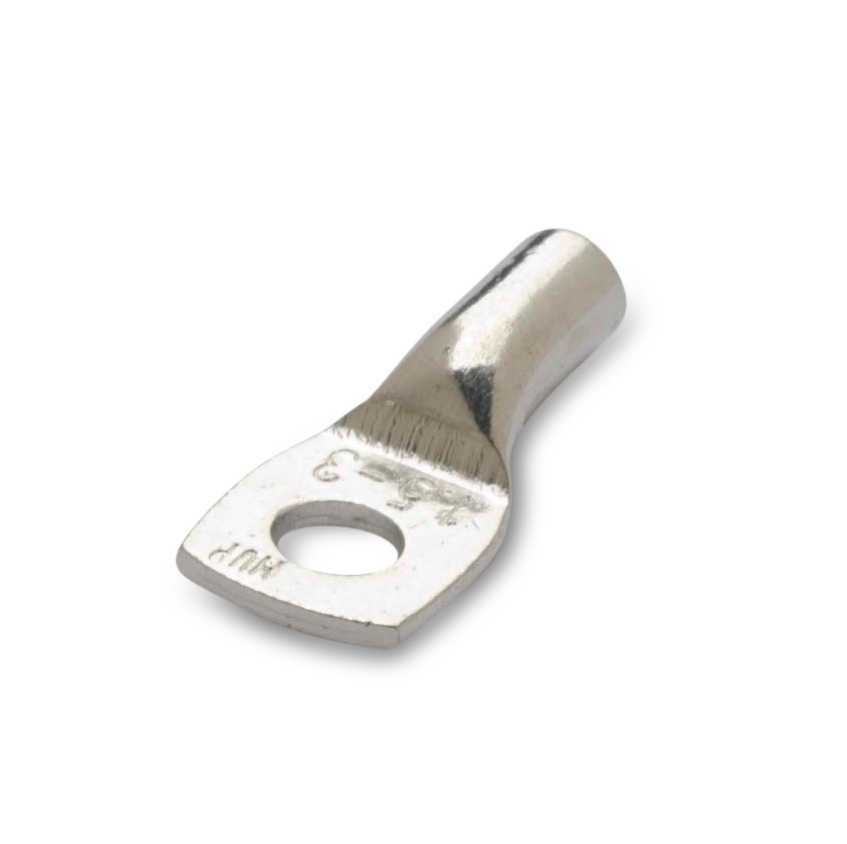 Końcówka kablowa oczkowa rurowa miedziana cynowana, 2.5/4, 2.5 mm2,  śr4, z otworem inspekcyjnym, opakowanie 100 sztuk model bm0 1