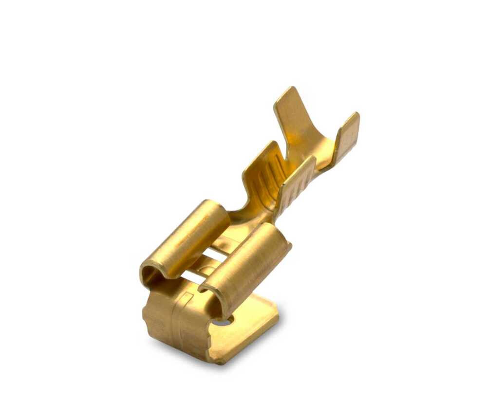 Nasuwka nieizolowana z odgałęzieniem mosiądz, 2.5-6.3/0.8, zakres 1-2.5 mm2, opakowanie rolka 1800 sztuk model bm02298 1