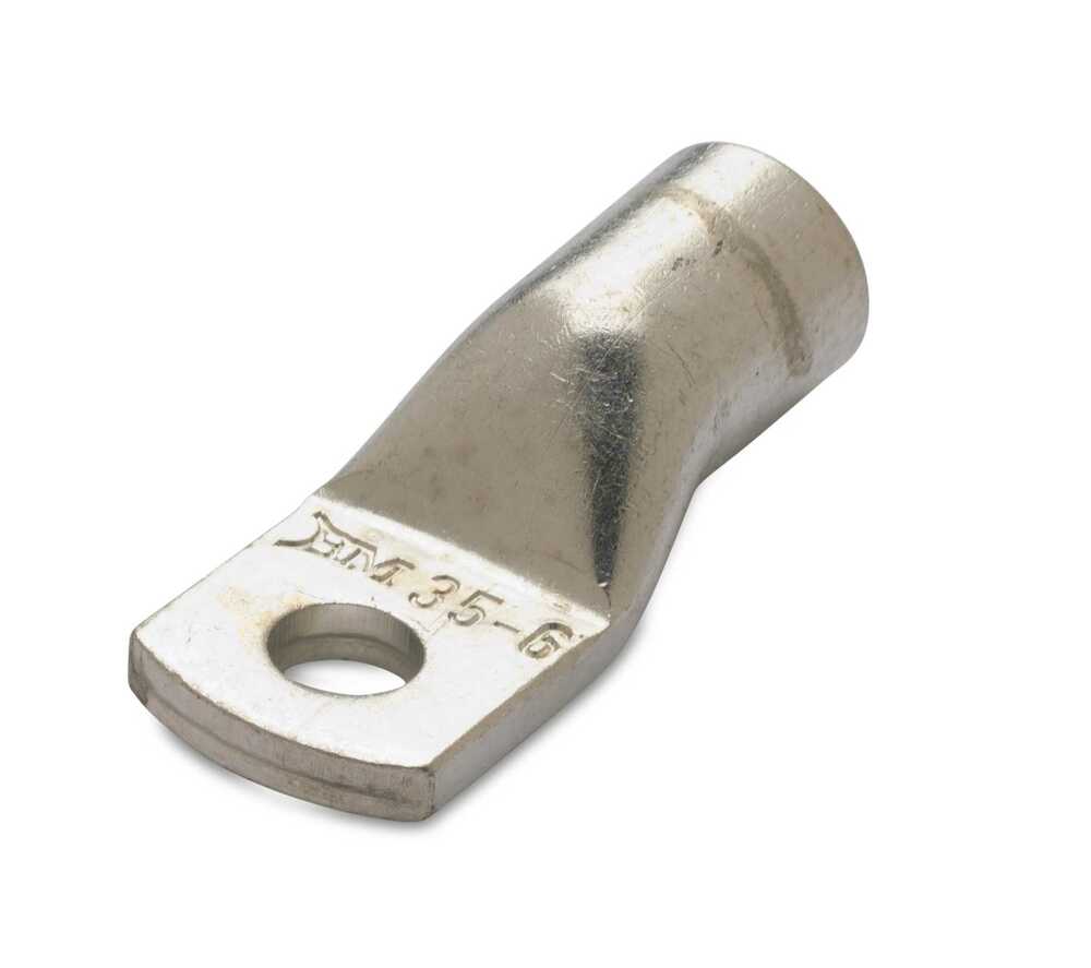 Końcówka kablowa oczkowa rurowa miedziana cynowana, 120/8, 120 mm2,  śr8, do wyłączników kompaktowych nn, zredukowana stopka, op 1