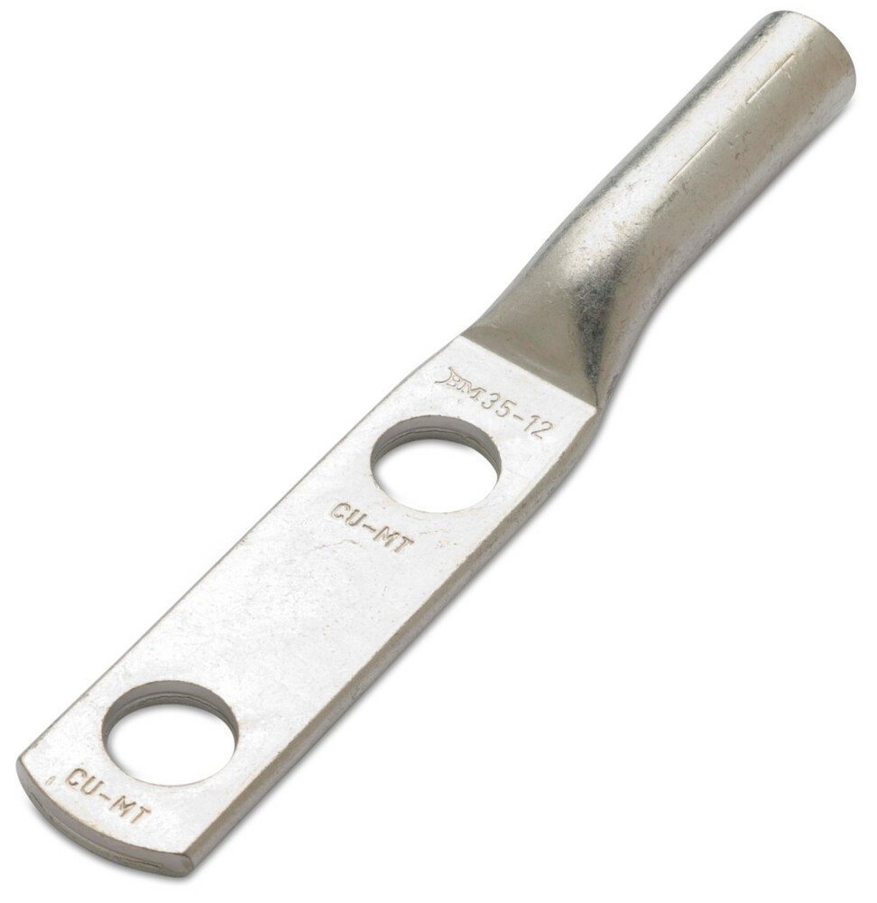 Końcówka kablowa oczkowa cu, cynowana, nieizolowana, 300/2x14, z dwoma otworami, 2xśr14 mm, rm/sm 300 mm2, sn, 30 kv, opakowanie 1
