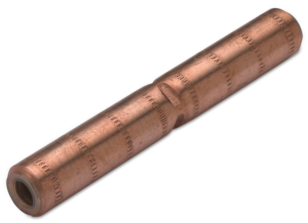 Łącznik rurowy cu do lini napowietrznych, wytrzymały na rozciąganie, 95/189, sn, 95 mm2, śr12,6 mm, długość 189 mm, 30 kv, opako 1