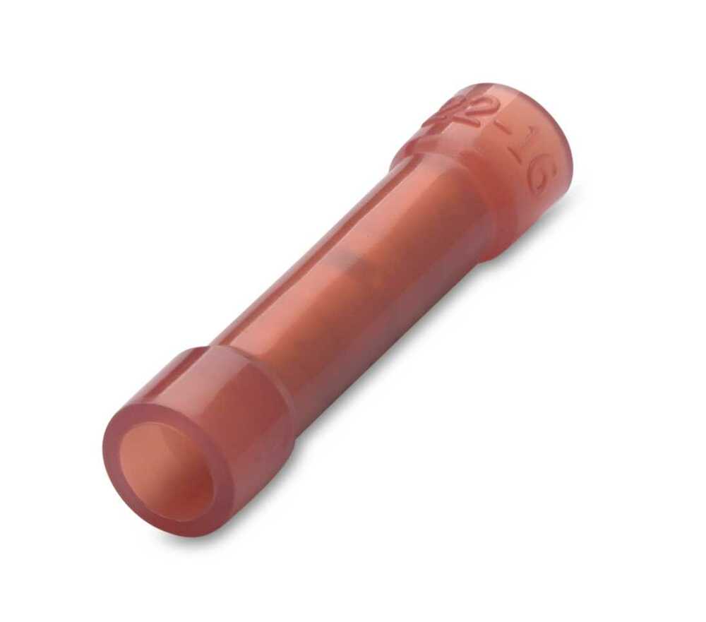 Łącznik przewodów na styk izolowany, 0,25-1,5 mm2, do zaciskania, czerwony, nylon 105degc, opakowanie 100 sztuk model bm80160 1