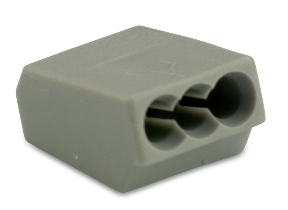 Szybkozłączka 3x2,5, zakres 0,75-2,5 mm2, szara, opakowanie 100 sztuk model bm803 1