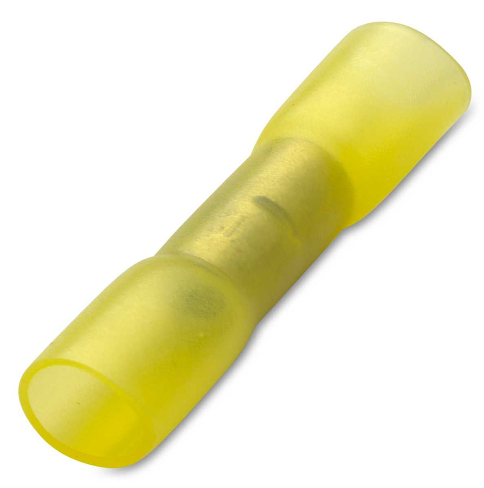 Łącznik przewodów na styk w izolacji termokurczliwej, 4-6 mm2, do zaciskania, żółty, opakowanie 25 sztuk model BM90360S 1