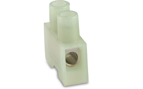 Listwa zaciskowa śrubowa, 1p, 6 mm2, z ochroną przewodu, polamid, kolor naturalny, opakowanie 100 sztuk model bm95cs1 1