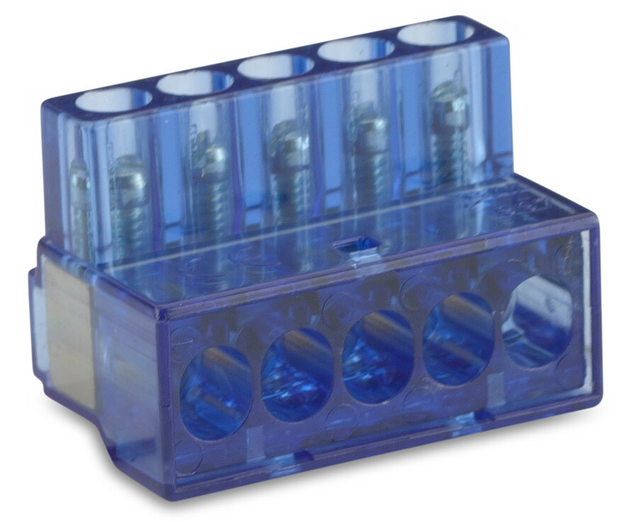 Listwa zaciskowa śrubowa 5 torowa, 1-6 mm2, 450v, ekwipotencjalna, opakowanie 50 sztuk model bm997 1