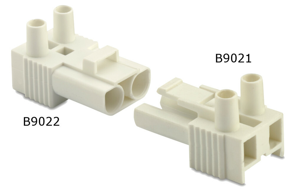 Gniazdo szybkozłączki elektrycznej, 2p, 2,5 mm2, białe, bez obudowy, pa6.6, opakowanie 100 sztuk model bmb9022 1