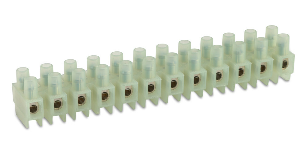Listwa zaciskowa śrubowa, 12p, 4 mm2, polamid, kolor naturalny, opakowanie 50 sztuk model bmm093h 1