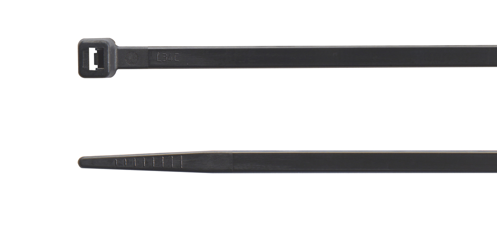Opaska zaciskowa kablowa, 160x2.5 mm, poliamidowa, pa 6.6, kolor czarny, opakowanie 100 sztuk, model bmn1625 1