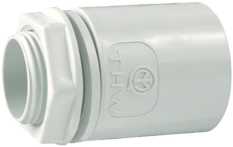 Złącze rura-skrzynka, ts, śr25, gwint m 25x1,5, ip67, szare, pvc, opakowanie 10 sztuk model bmtp7ts25 1