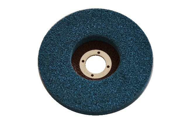 Ściernica flexfinish z włókniny flexbrite, podłoże z włókna szklanego, kształt t27, do szlifierek kątowych, ziarno vtme5, u2305, 1