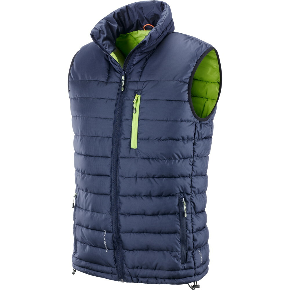 Kamizelka pikowana sion, podszewka w kontrastowym zielonym kolorze, kolor niebieski, model 422053 rozmiar xxl 1