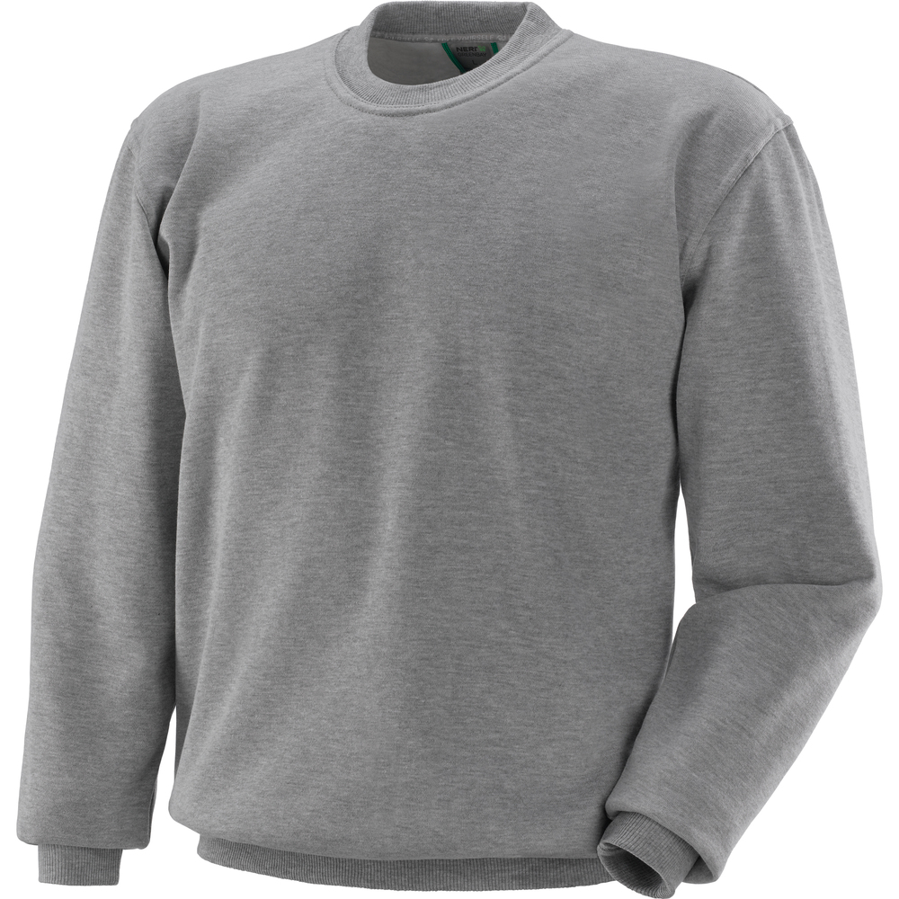Bluza felpa z okrągłym dekoltem, 50% bawełny, 50% poliestru, gramatura 280 g/m2, kolor szary, rozmiar xl 1