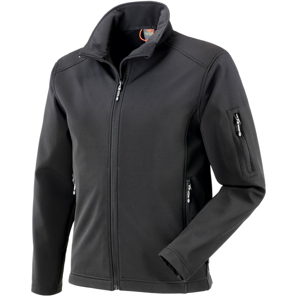 Kurtka robocza softshell buffalo, 94% poliester, 6% elastan, gramatura 310 g/m2, wnętrze wyściełane mikropolarem, kolor czarny, 1