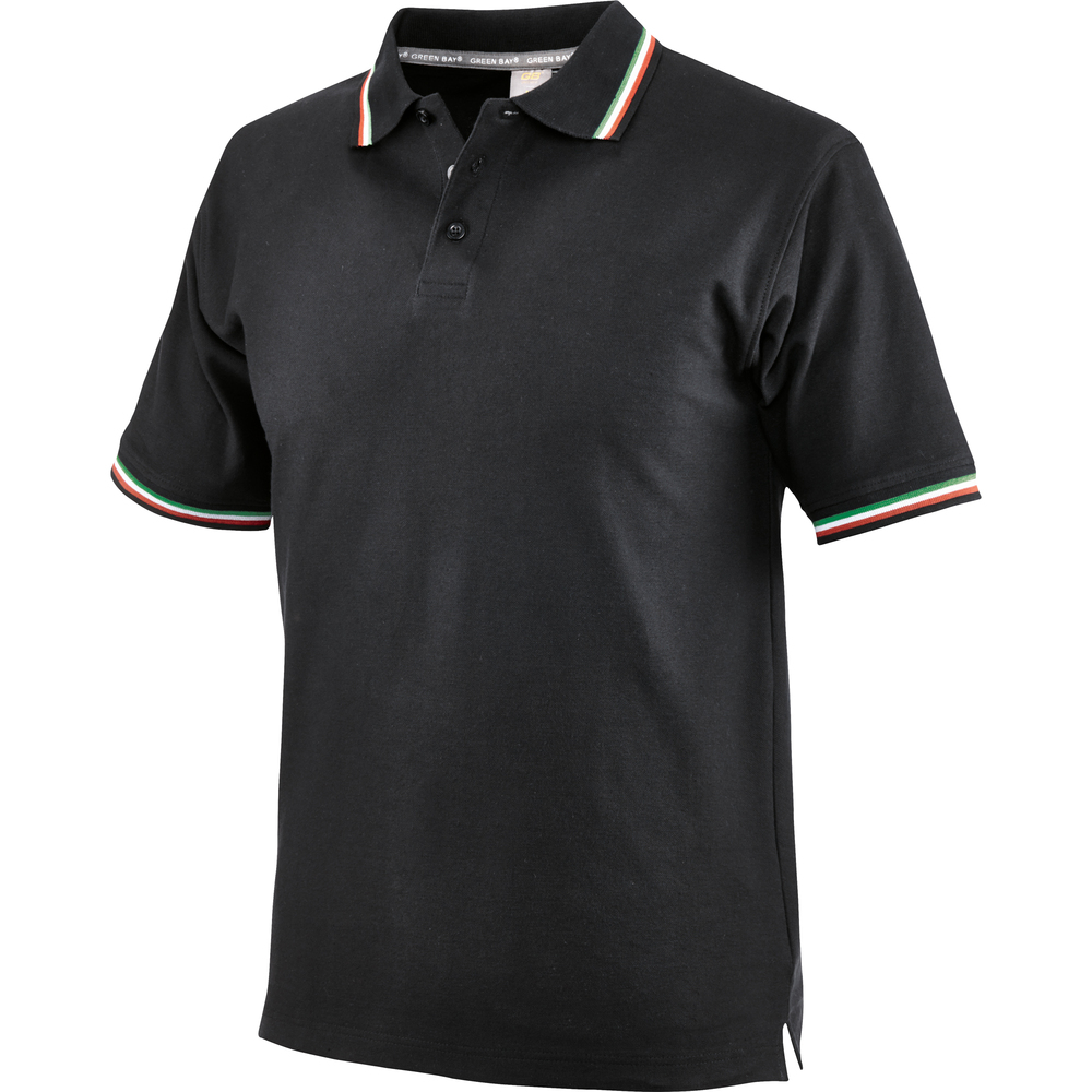 Koszulka polo tricolor r.kr.czarna m 1