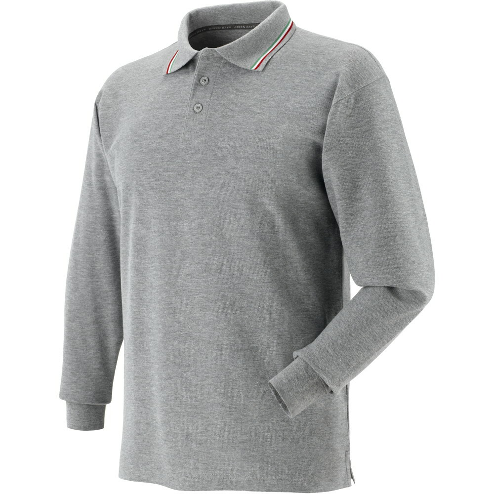 Koszulka polo tricolore, 100% drapanej bawełny, gramatura 190-200 g/m2, długi rękaw, kolor szary, model 471057 rozmiar xl 1