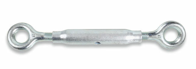 Nakrętka napinająca - śruba rzymska - rurowa, ucho-ucho, ocynkowana, model 8005tz, m30mm, ce din 1478 1