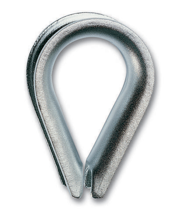 Kausza do lin, ocynkowana, wykonanie ciężkie, model 8021, 12mm 1
