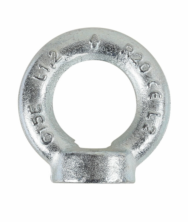 Nakrętka z uchem, ocynkowana, dor 1450kg, model 8042ez, m22x2,5mm, ce din 582 1