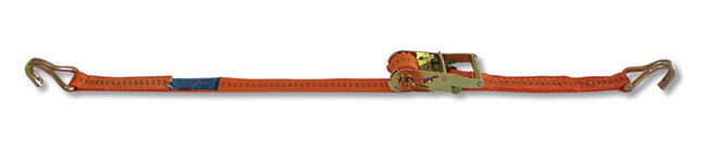 Pas mocujący z napinaczem zapadkowym, model 8181, lc 1000kg, długość 8m/35mm, haki pojedyncze, en 12195-2 1