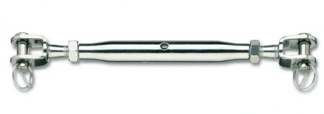 Nakrętka napinająca - śruba rzymska - otwarta szakla-szakla, model 8209, m14mm, stal inox aisi 316 1