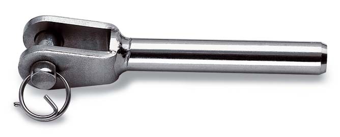 Okucie do lin zakończone widełkami, model 8285, 5mm, stal inox aisi 316 1