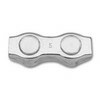 Zacisk linowy siodełkowy podwójny ocynkowany, model 8017dz, 8mm 1