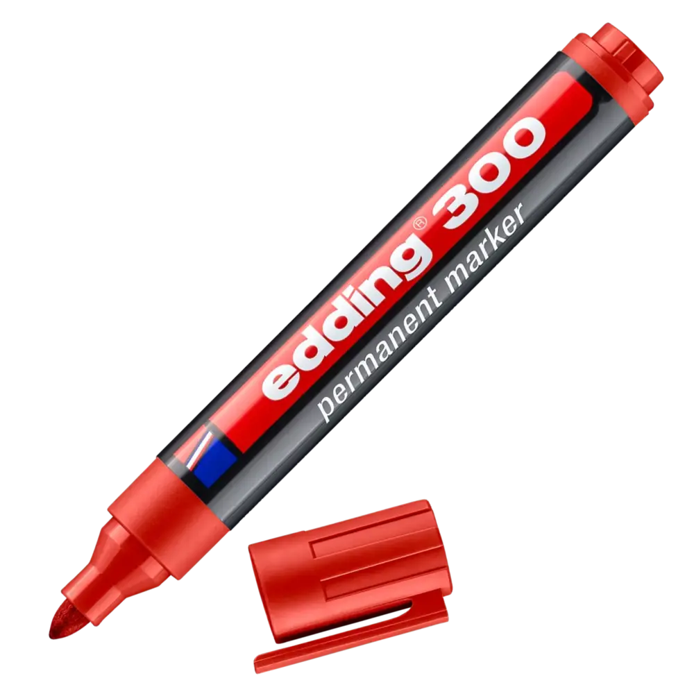 Marker niezmywalny 1.5-3mm CZERWONY 1