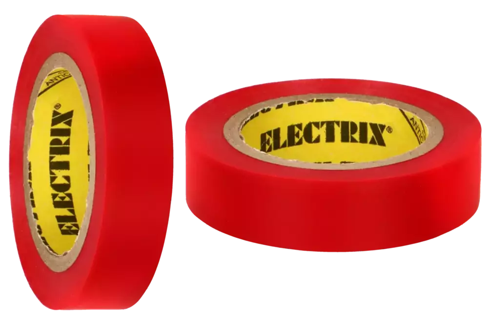 Taśma izolacyjna PCW 20 m x 19 mm czerwona wodoodporna samogasnąca Anticor ELECTRIX 211 1
