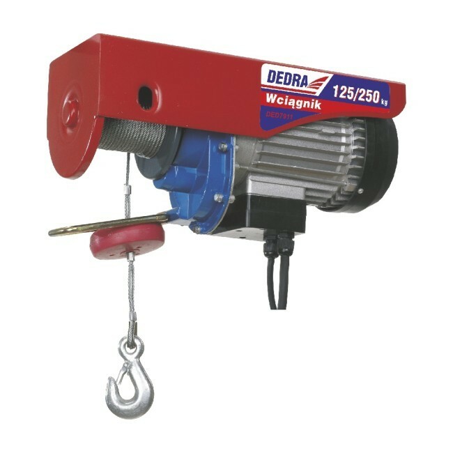 Wciągarka elektryczna 550W 125/250kg DED7911 1
