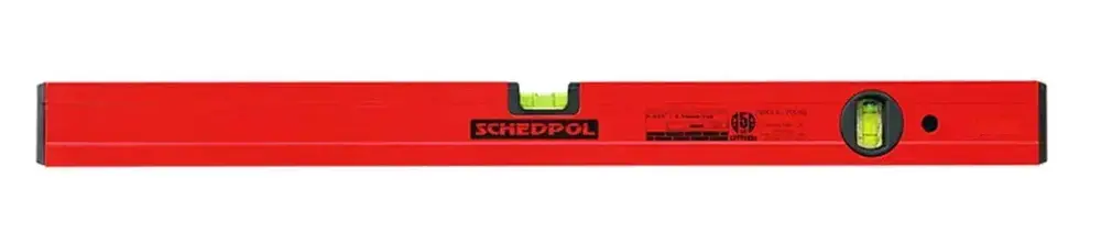 Poziomnica 80cm z magnesem P/P Schedpol czerwona 1