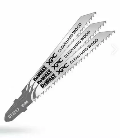 Brzeszczoty do wyrzynarek 100mm do cięcia twardego drewna 3 szt. DeWalt DT2217 1