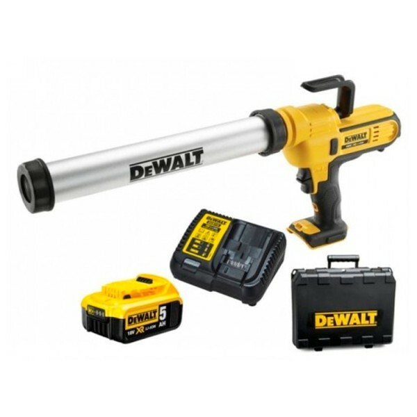 Pistolet uszczelniający 600 ml 18V + walizka + 1x2Ah + ładowarka DeWALT DCE580D1 1