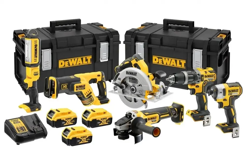Zestaw 6 elektronarzędzi 18V 3x5,0Ah 2xTough System DeWalt DCK623P3 1