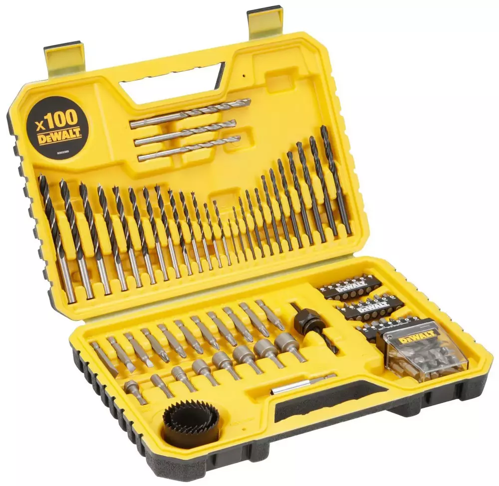 Zestaw wierteł bitów nasadek otwornic 100 elementów DeWALT DT71563 1