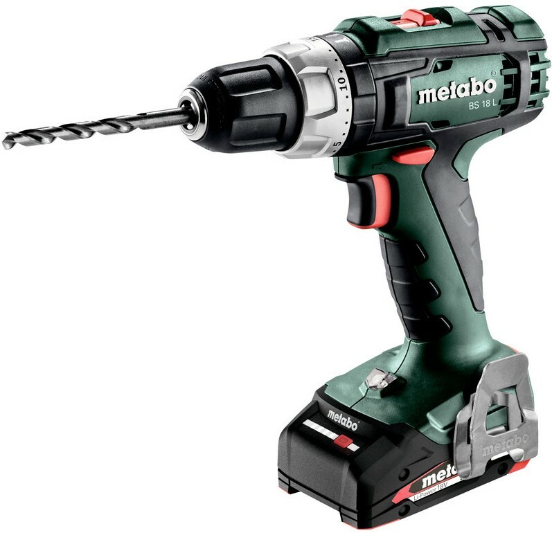 Wiertarko-wkrętarka akumulatorowa 18V 2x2Ah Metabo BS18L 1