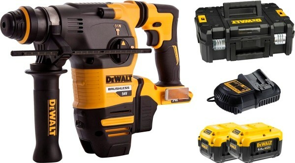 Młotowiertarka SDS+ 30mm 3,5 J 54V XR FLEXVOLT + walizka + 2x6Ah + ładowarka DeWalt DCH333X2 1