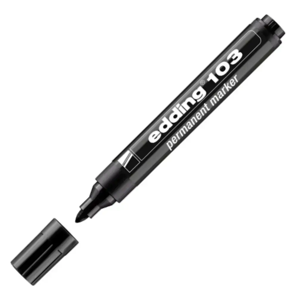 Marker permamentny 1.5-3mm 103 okrągły EDDING czarny 1