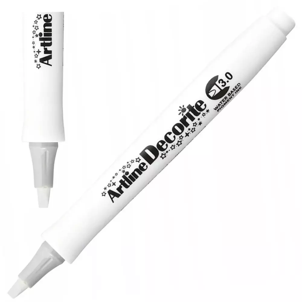 Marker permanentny dekoracyjny ścięty AR-034 BIAŁY Artline 1