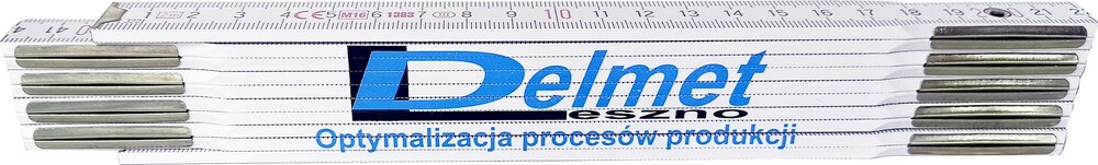 Miara 2m biała z logo Delmet 1