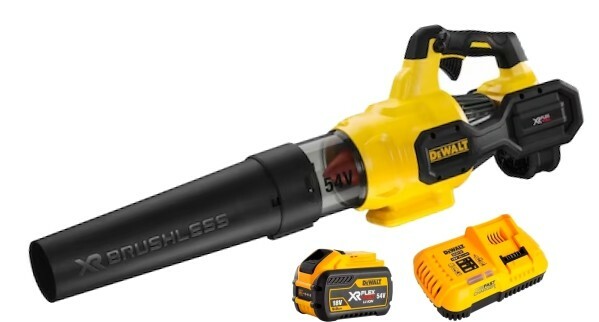 Dmuchawa osiowa 54V XR FLEXVOLT + 1 x 9Ah + ładowarka DeWALT DCMBA572X1 1