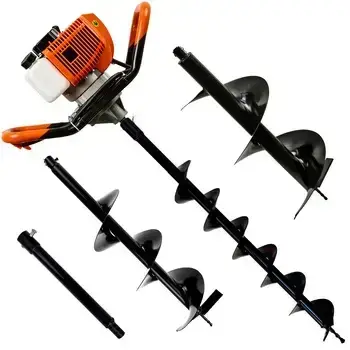Świder spalinowy + wiertła(10cm,20cm,30cm) + adapter 50cm GEKO 1