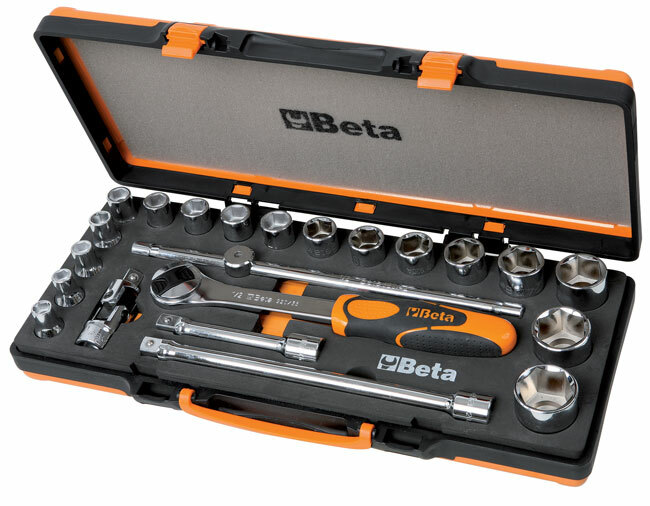 ZESTAW NASADEK 920/A Z AKCESORIAMI, 10-32MM, 22 ELEMENTY, W PUDEŁKU METALOWYM, MODEL 920A/C17M 1