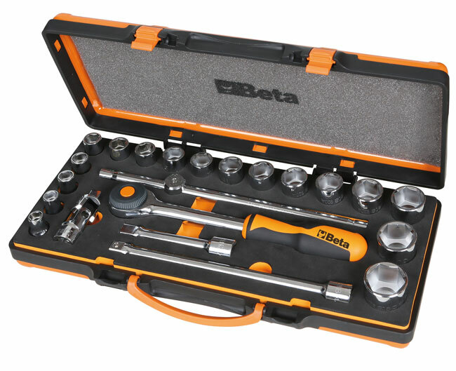 ZESTAW NASADEK 920/A Z AKCESORIAMI, 10-32MM, 22 ELEMENTY, W PUDEŁKU METALOWYM, MODEL 920A/C17MR 1