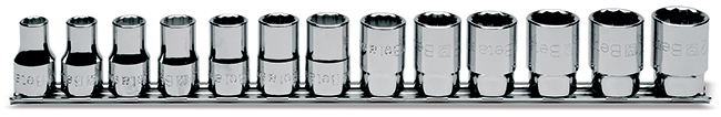 KOMPLET NASADEK 920B, 10-22MM, 13 SZTUK, NA SZYNIE METALOWEJ, MODEL 920B/SB13 1