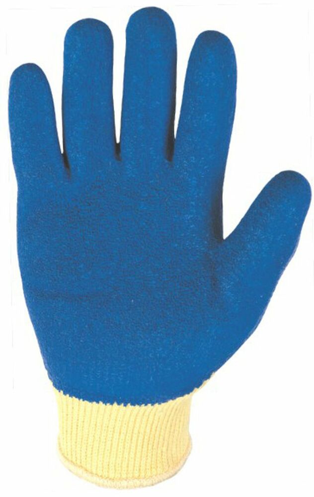 RĘKAWICE ROBOCZE BEZSZWOWE Z DZIANINY POLIESTROWEJ Z SZORSTKA POWŁOKĄ LATEX LATEX-JYD01 SK2102 ROZMIAR XL (1 PARA) 1