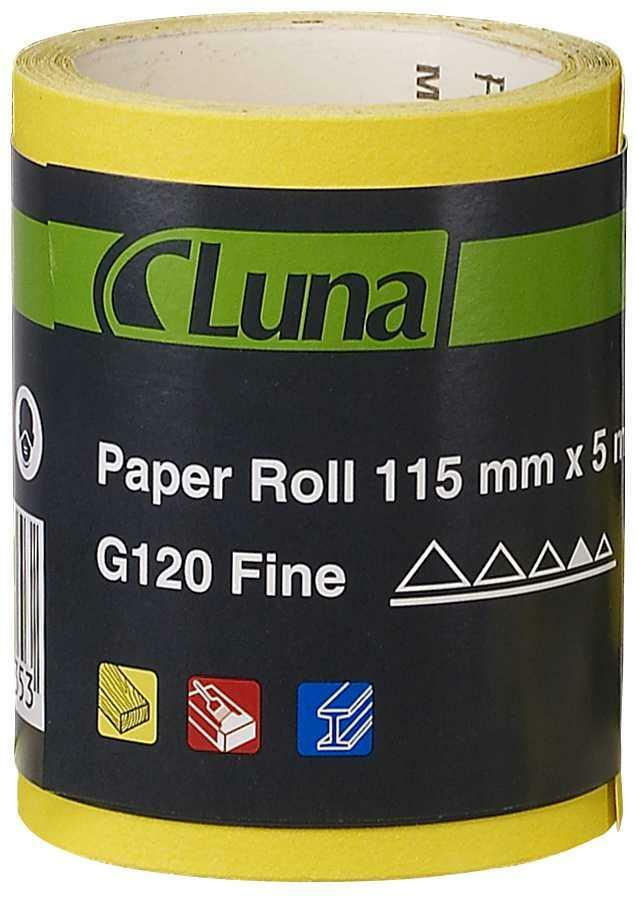 Papier ścierny rolka 5 m x 115 mm gr. 120 Luna 203460308 1